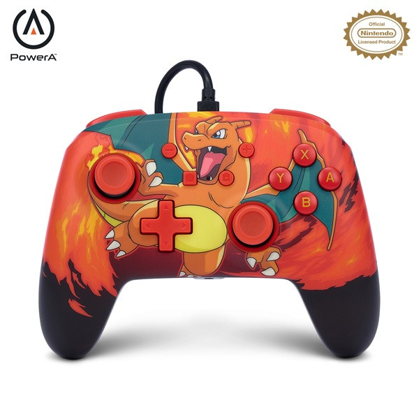 PowerA NSGP0040-02 Enhanced Nintendo Switch vezetékes Pokémon: Charizard Vortex kontroller PowerA NSGP0040-02 Enhanced Nintendo Switch vezetékes Pokémon: Charizard Vortex kontroller