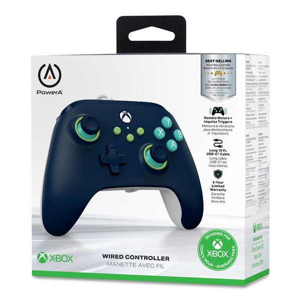 PowerA XBGP0380-01 Xbox Series X|S vezetékes tengerkék kontroller PowerA XBGP0380-01 Xbox Series X|S vezetékes tengerkék kontroller