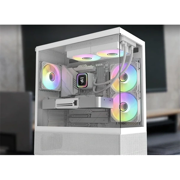 RAIDMAX DIGITAL LD240 ARGB WHITE LCD kijelzős vízhűtés