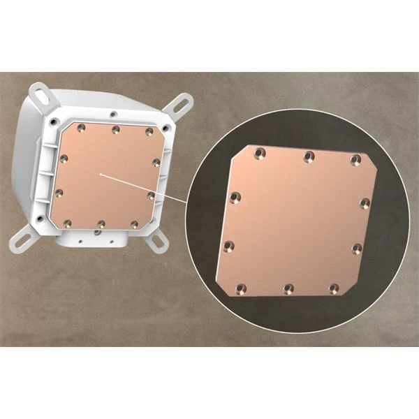 RAIDMAX DIGITAL LD240 ARGB WHITE LCD kijelzős vízhűtés