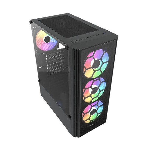 RAIDMAX V152 fekete (táp nélküli) ablakos ATX ház