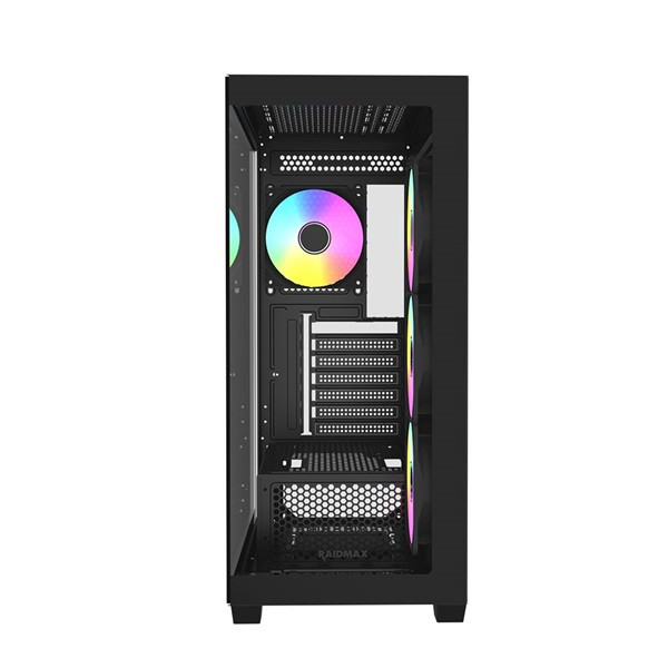 RAIDMAX i800 Chrome fekete (táp nélküli) ablakos ATX ház