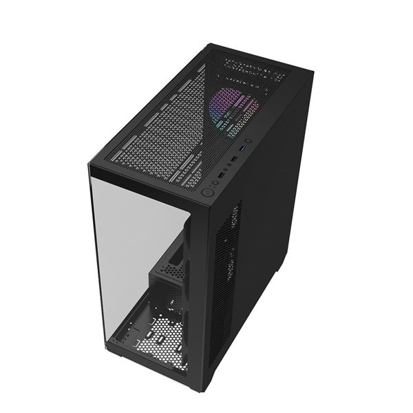 RAIDMAX i800 Chrome fekete (táp nélküli) ablakos ATX ház