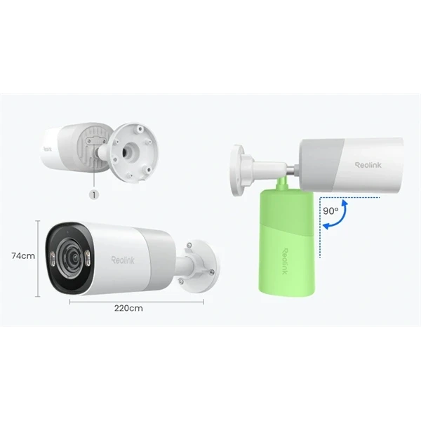 Reolink RP-PCB8MZ/8MP/H265/2,7-13,5mm/5x zoom/IR30/Spotlight/beépített mikrofon/IP67/microSD/IP PoE csőkamera