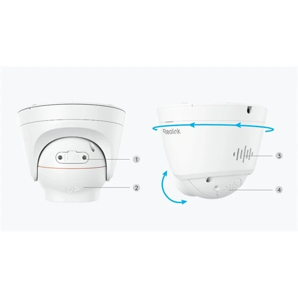Reolink RP-PCT12M/12MP/H265/2,8mm/IR30/Spotlight/beépített mikrofon/IP67/microSD/IP PoE turret kamera