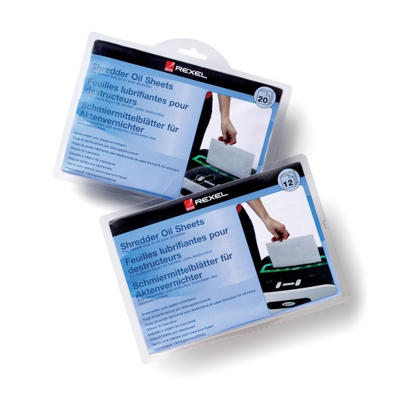 Rexel A5 iratmegsemmisítőhöz 12db-os olajozó lap