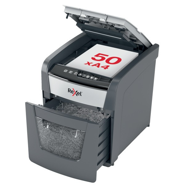 Rexel Optimum AutoFeed+ 50X konfetti automata iratmegsemmisítő