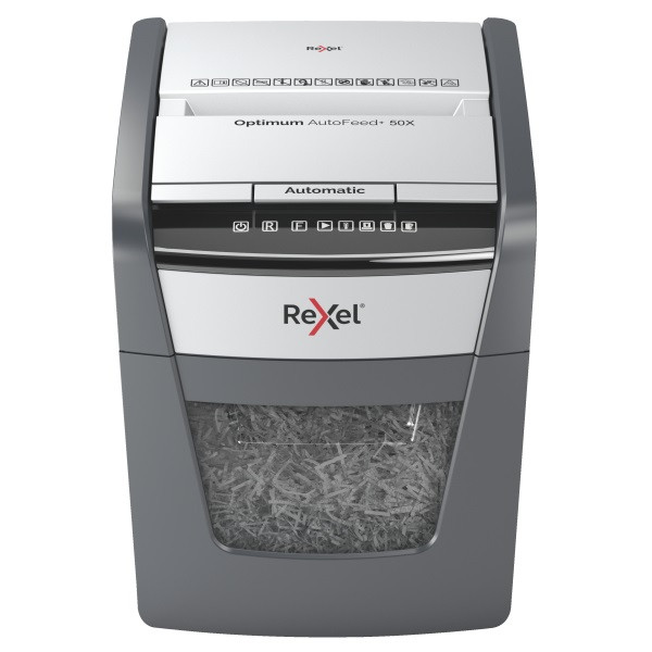 Rexel Optimum AutoFeed+ 50X konfetti automata iratmegsemmisítő