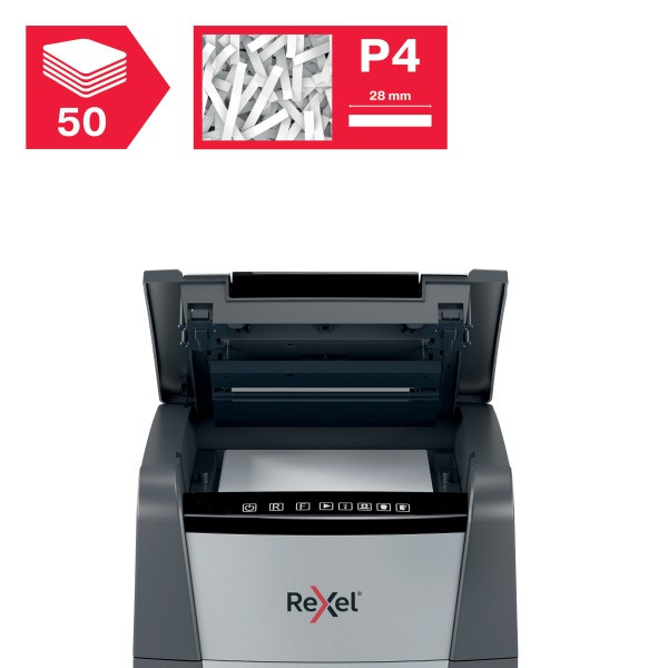 Rexel Optimum AutoFeed+ 50X konfetti automata iratmegsemmisítő