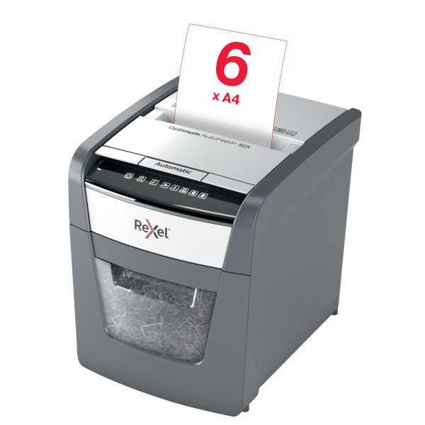 Rexel Optimum AutoFeed+ 50X konfetti automata iratmegsemmisítő