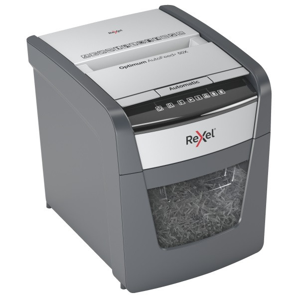 Rexel Optimum AutoFeed+ 50X konfetti automata iratmegsemmisítő