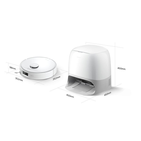 Roborock Qrevo Curv 5A1 fehér robotporszívó Roborock Qrevo Curv 5A1 fehér robotporszívó