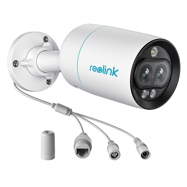 Rolink P330M /8MP/H265/2,8 és 8mm/IR30m+fehérfény/kétirányú hang/PoE dual-lencsés csőkamera