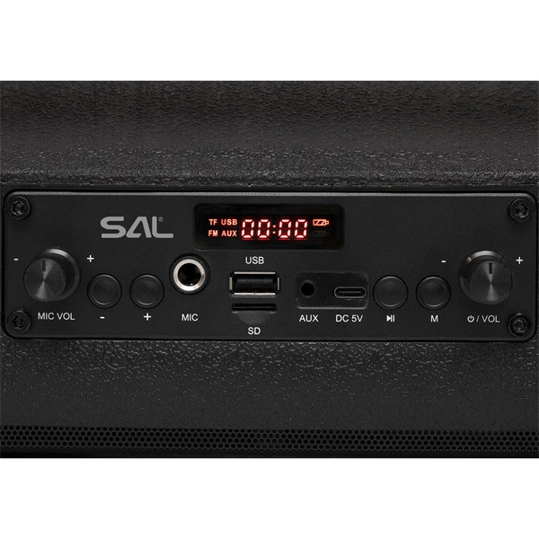 SAL BTWORKY USB/microSD/AUX/FM munka és szabadidő hangszóró SAL BTWORKY USB/microSD/AUX/FM munka és szabadidő hangszóró