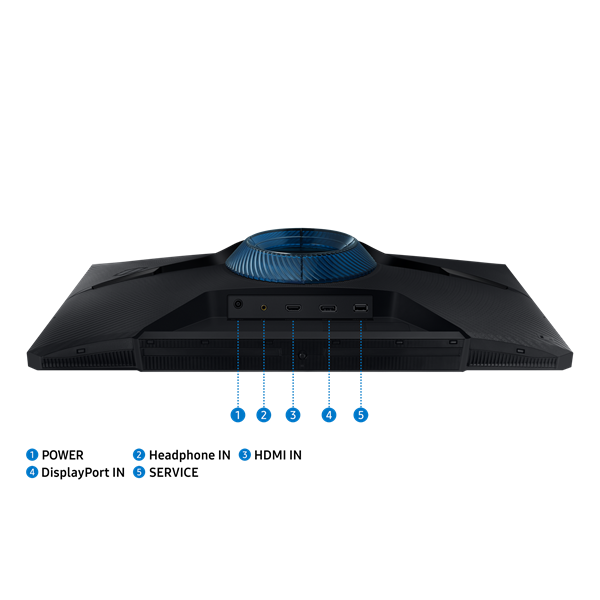 Samsung 24" LS24DG300EUXEN Odyssey G3 G30D FHD VA 180Hz DP/HDMI gamer monitor