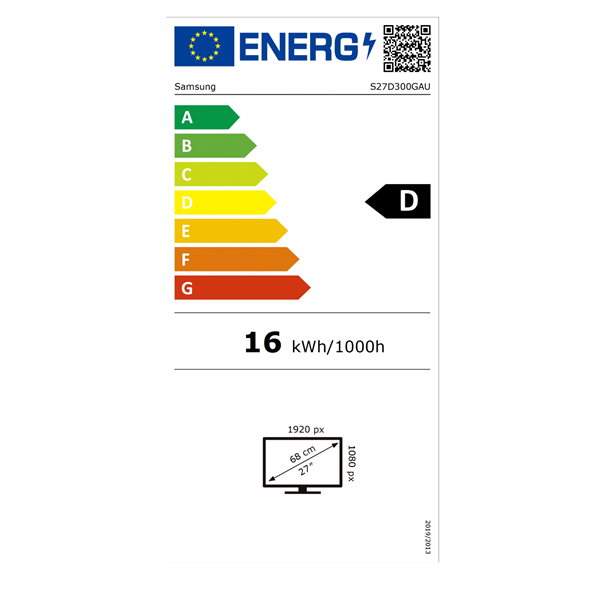 Samsung 27" LS27D300GAUXEN FHD IPS 100Hz VGA/HDMI monitor