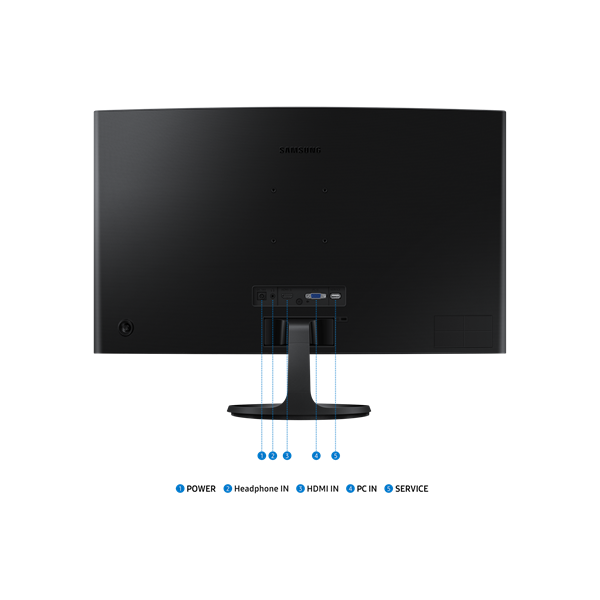 Samsung 27" LS27D360GAUXEN FHD VA 100Hz VGA/HDMI ívelt monitor