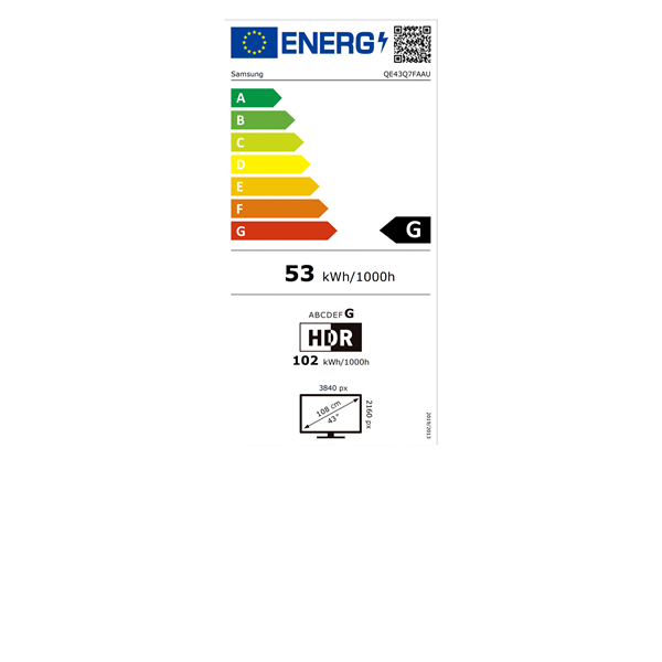 Samsung 43" QE43Q7FAAUXXH 4K UHD Smart QLED TV