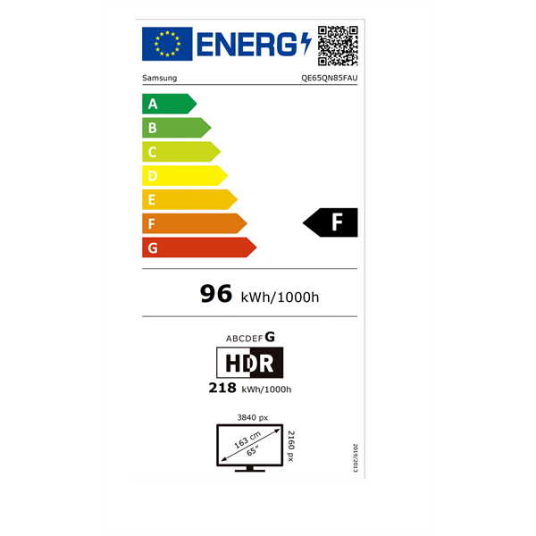 Samsung 65" QE65QN85FAUXXH 4K UHD Smart Neo QLED Mini LED TV