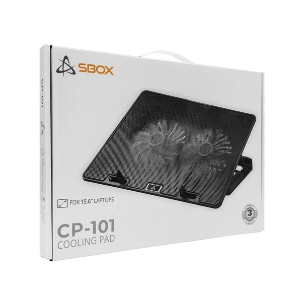 Sbox CP-101 notebook hűtőpad 2 ventilátorral