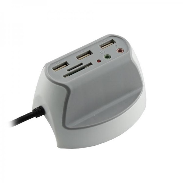 Sbox DH-1 3xUSB2.0 + 2x3,5mm + SD olvasó asztali elosztó Sbox DH-1 3xUSB2.0 + 2x3,5mm + SD olvasó asztali elosztó
