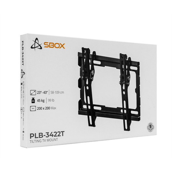 Sbox PLB-3422T-2 23"-43" dönthető fali TV konzol