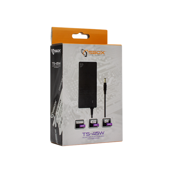 Sbox TS-45W Toshiba laptopokhoz töltő adapter Sbox TS-45W Toshiba laptopokhoz töltő adapter