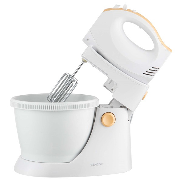 Sencor SHM 5330-EUE3 fehér-barack tálas kézi mixer Sencor SHM 5330-EUE3 fehér-barack tálas kézi mixer