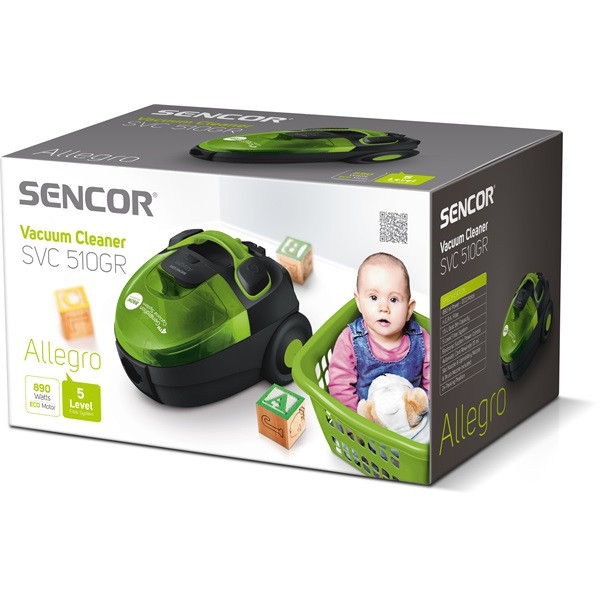 Sencor SVC 510GR-EUE2 porzsák nélküli porszívó