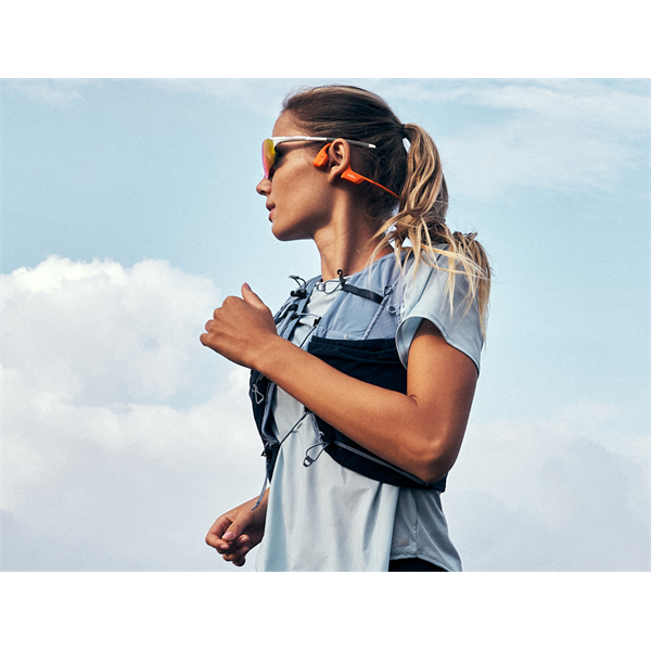 Shokz OpenRun Pro2 Mini Prémium csontvezetéses Bluetooth narancssárga Open-Ear sport fejhallgató