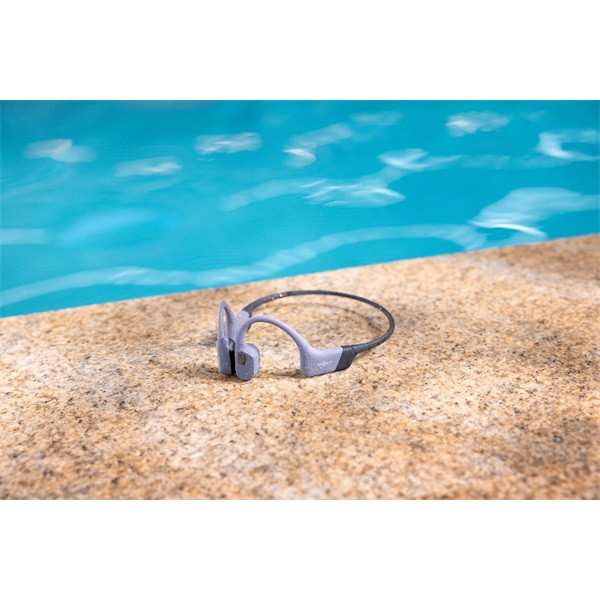 Shokz OpenSwim Pro USB-C csontvezetéses Bluetooth szürke Open-Ear sport fejhallgató