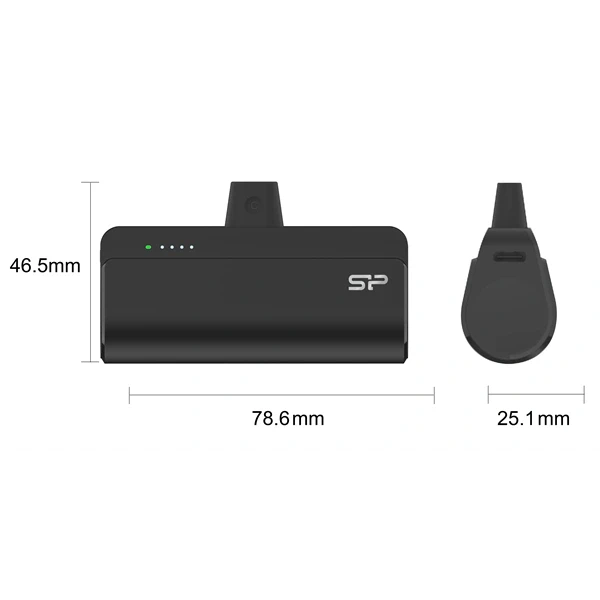 Silicon Power QD50 5000mAh Global fekete power bank