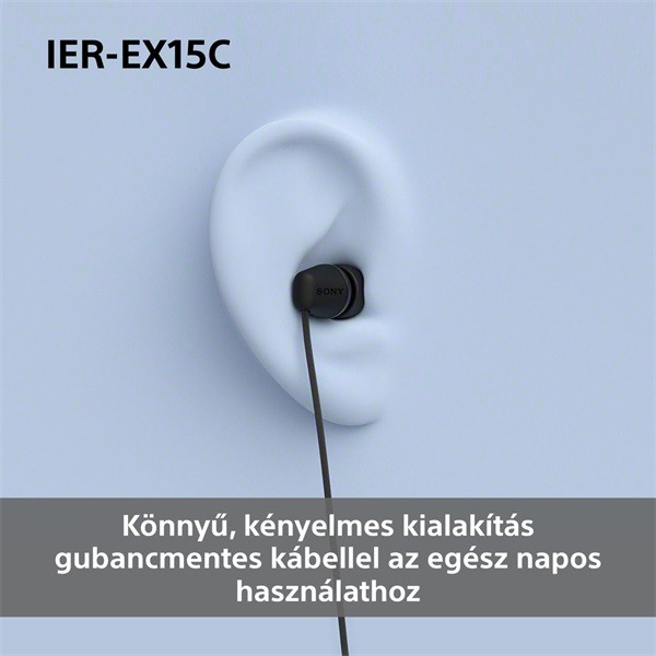 Sony IEREX15CL.CE7 USB Type-C vezetékes mikrofonos kék fülhallgató