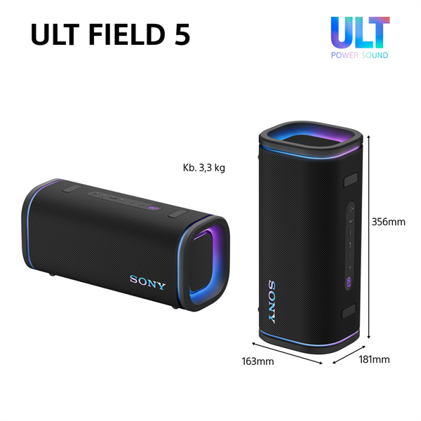 Sony ULT Field 5 fehér Bluetooth hagnszoró