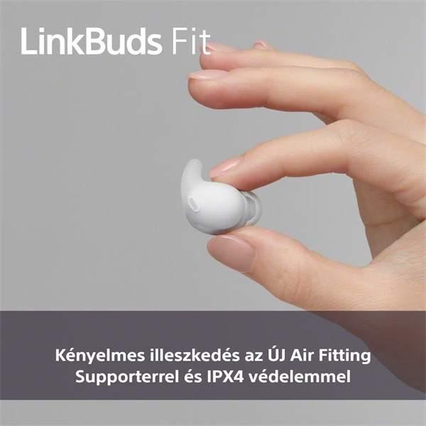 Sony WF-LS910N Linkbuds Fit zajszürős True Wireless Bluetooth fehér fülhallgató Sony WF-LS910N Linkbuds Fit zajszürős True Wireless Bluetooth fehér fülhallgató