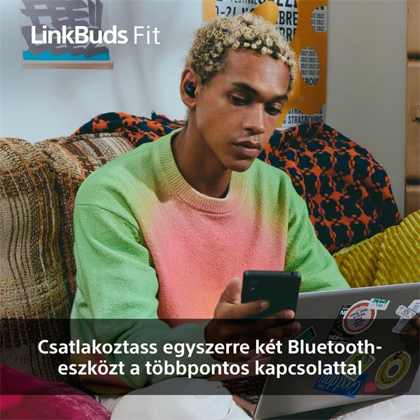Sony WF-LS910N Linkbuds Fit zajszürős True Wireless Bluetooth rózsaszín fülhallgató Sony WF-LS910N Linkbuds Fit zajszürős True Wireless Bluetooth rózsaszín fülhallgató