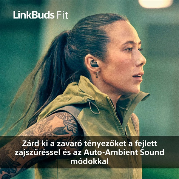 Sony WF-LS910N Linkbuds Fit zajszürős True Wireless Bluetooth rózsaszín fülhallgató Sony WF-LS910N Linkbuds Fit zajszürős True Wireless Bluetooth rózsaszín fülhallgató