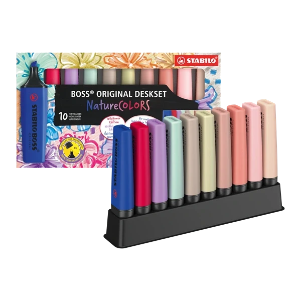 Stabilo BOSS ORIGINAL NatureCOLORS Wildflowers Edition 10 db-os szövegkiemelő készlet