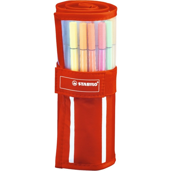 Stabilo Pen 68 textil tartós 30db-os vegyes színű filctoll készlet