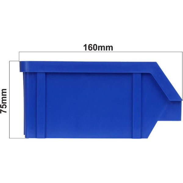 Stalflex BIN-S-B kék színű kis méretű tárolódoboz