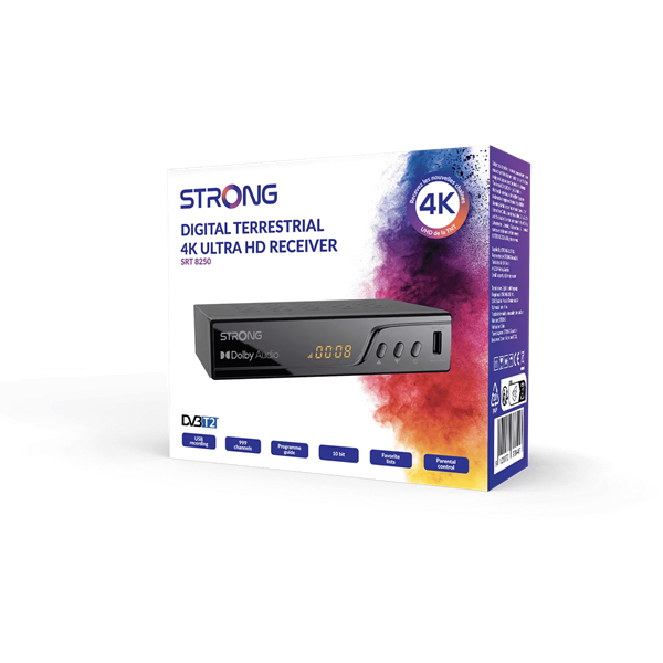 Strong SRT8250 HD digitális földfelszíni TV-vevőkészülék Strong SRT8250 HD digitális földfelszíni TV-vevőkészülék