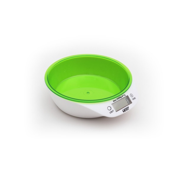 TOO KBSC-300-G zöld tálas konyhai mérleg TOO KBSC-300-G zöld tálas konyhai mérleg