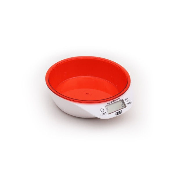 TOO KBSC-300-R piros tálas konyhai mérleg TOO KBSC-300-R piros tálas konyhai mérleg