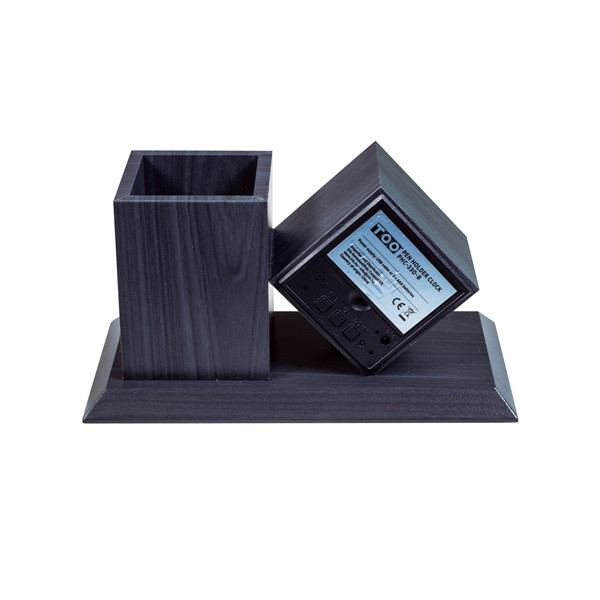 TOO PHC-330-B fekete digitális óra írószertartóval TOO PHC-330-B fekete digitális óra írószertartóval