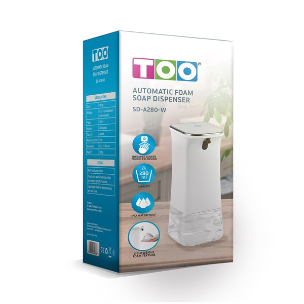 TOO SD-A280-W érintés nélküli habszappanadagoló TOO SD-A280-W érintés nélküli habszappanadagoló