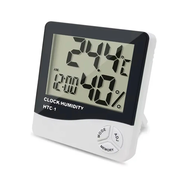 TOO WS-201-W hőmérséklet és páratartalom kijelzéssel fehér időjárás állomás