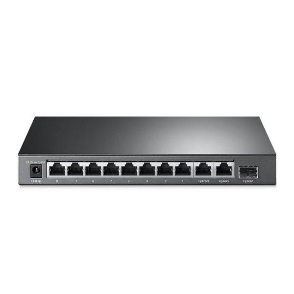 TP-Link TL-SL1311MP 8x10/100Mbps LAN port 8xPoE+ 2xGbE LAN 1xGbE SFP port nem menedzselhető asztali switch