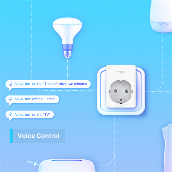 TP-Link TAPO P100(1-pack) fehér Wi-Fi aljzat