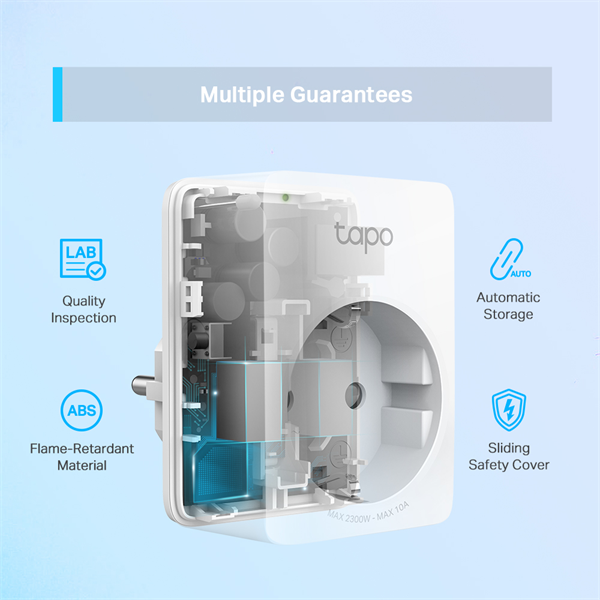 TP-Link TAPO P100(1-pack) fehér Wi-Fi aljzat