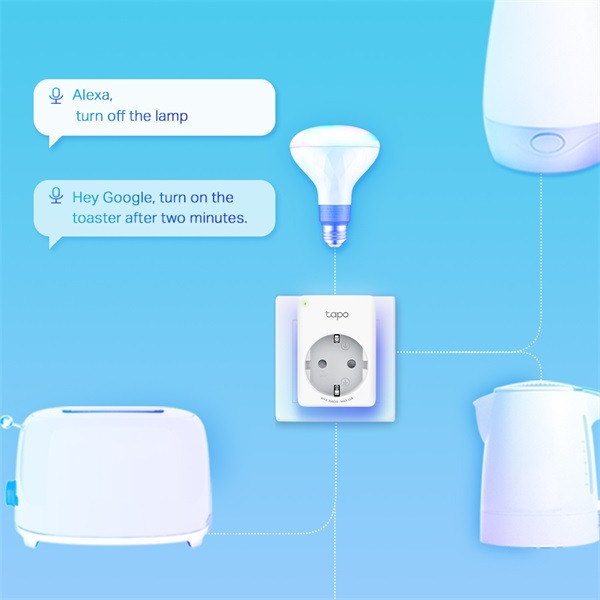 TP-Link Tapo P110 Mini W-Fi-s okos konnektor, erőforrásfigyelő